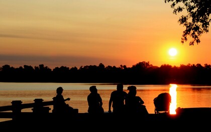 Atardecer en la laguna de Monte, Buenos Aires, Argentina. Fotografía: Municipalidad de Monte