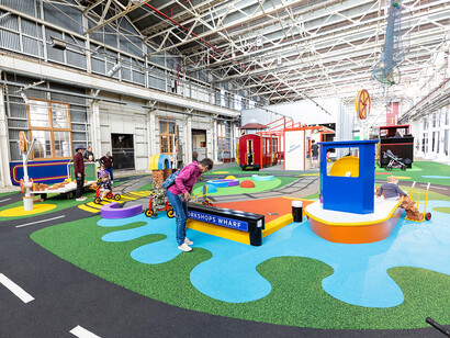 Play central, exhibition view. Courtesy of Queens Museum