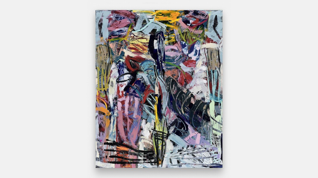 Xavier Baxter, Go Crazy, 2024, oil on canvas,
120 x 96 inches, 305 x 244 cm. Courtesy of the artist and The Hole