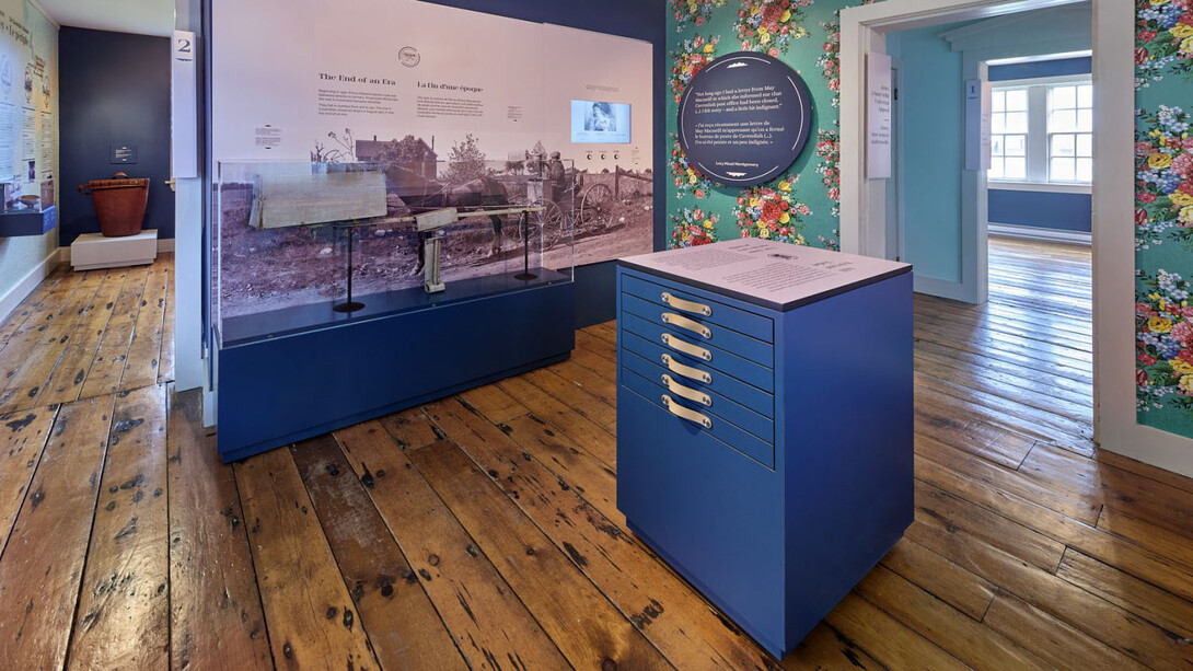 Yours sincerely, Lucy Maud Montgomery, exhibition view. Courtesy of Canadian Museum of History