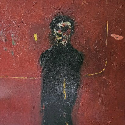 Timur Shardimetov, Untitled (detail), 2023,
200 x 175 cm,
Oil on canvas. Courtesy of the artist and Andakulova Gallery