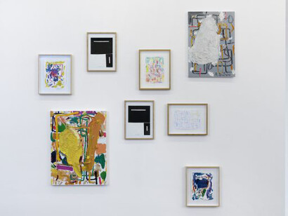 André Butzer, Exhibition view. Courtesy of Galerie Xippas