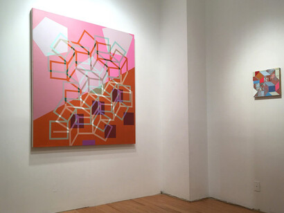 Worldline Schreiber Paintings, Exhibition view. Courtesy of Garvey|Simon