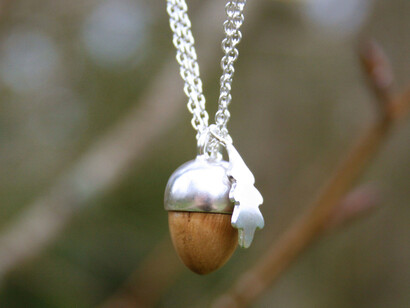 Phoebe Jewellery, A corn & Leaf Pendant