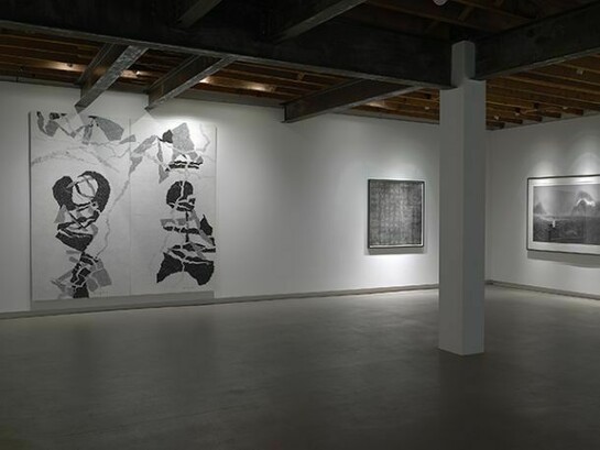 Works by Qiu Deshu, Hu Qinwu and Yang Yongliang. Courtesy of the artist and RH Contemporary Art
