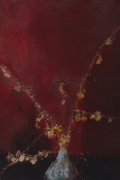 Insolite, mixed media on canvas, 25½" x 19¾" (65 x 50 cm)