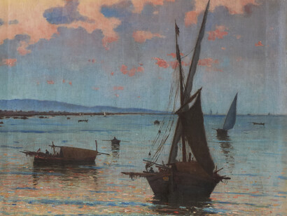 Francesco Scarpinato
Tramonto sulla costa
1890-1893
olio su tela
Collezione Antonello Governale, Palermo