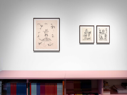 Bram Demunter, Swift as a whirlwind, through the marble sky, exhibition view. Courtesy of Tim Van Laere Gallery 