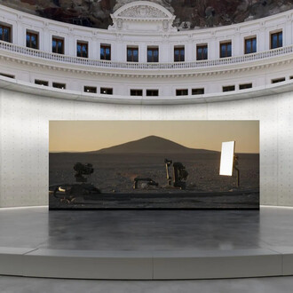 Pierre Huyghe, vue d'exposition. Avec l'aimable autorisation de la Bourse de Commerce