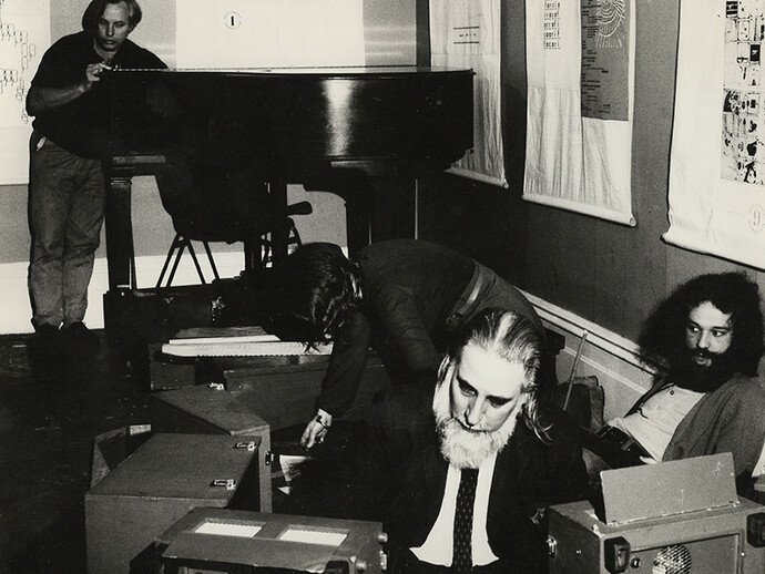 Bob Cobbing. Photograph by Jennifer Pike c.1983-1988 