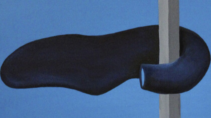Matteo Messori, Antiforma, 2018. Acrilico e olio su tela. 50 cm x 40 cm, dettaglio