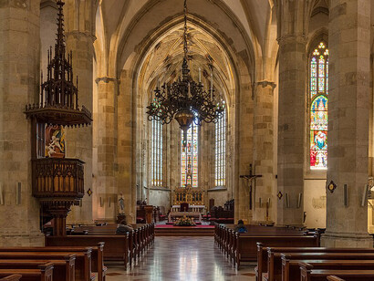 St. Martin's Cathedral (Slovak: Katedrála svätého Martina / Dóm svätého Martina; Hungarian: Szent Márton-dóm / Koronázó templom; German: Kathedrale des Heiligen Martin) is the main Catholic church in Bratislava, Slovakia, and the seat of the Archdiocese of Bratislava