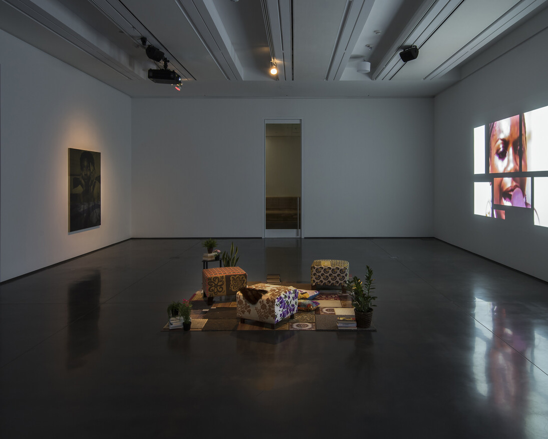 Mickalene Thomas: Mentors, Muses, and Celebrities, Exhibition view. Courtesy of CAM