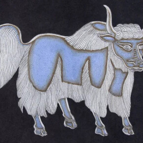 Nancy Blum, Black drawing: animal 10, 2020. Courtesy of Franklin Parrasch Gallery