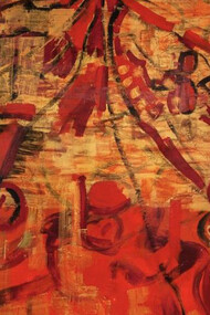 José Pablo Solís. Pintura acrílica (detalle), 2023