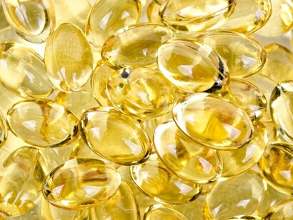 Yellow supplement pills