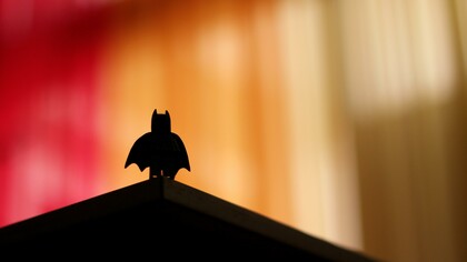 La silueta del superhéroe