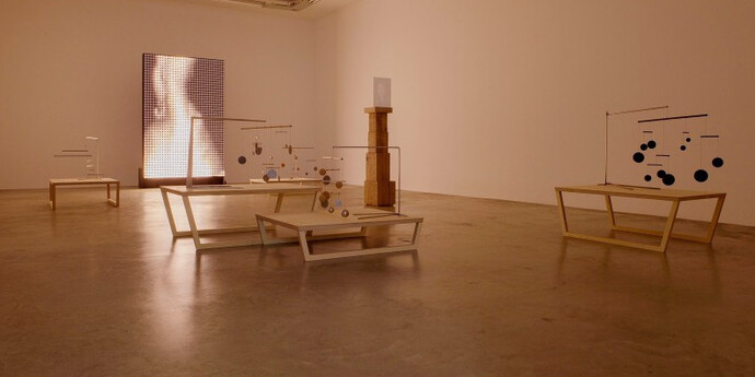 Xavier Veilhan, Exhibition view. Courtesy of Perrotin