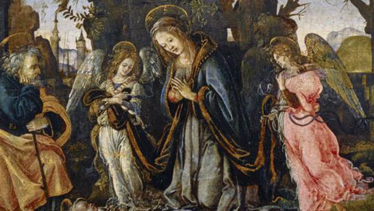 Filippino Lippi, The Nativity with Two Angels