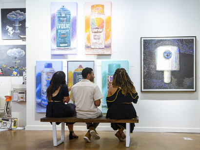 ATX: Concrete to canvas, 2023, opening reception. Courtesy of West Chelsea Contemporary