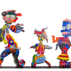 Center for Refugees and Immigrants of Tennessee, with Sisavanh Houghton. Interactive Landscape, 2014. Acrylic and marker on wood. Photo: Samantha Angel