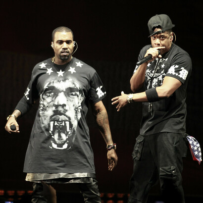 Jay-Z and Kanye West in concert