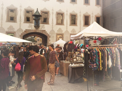 Mercadillo en Barcelona, España