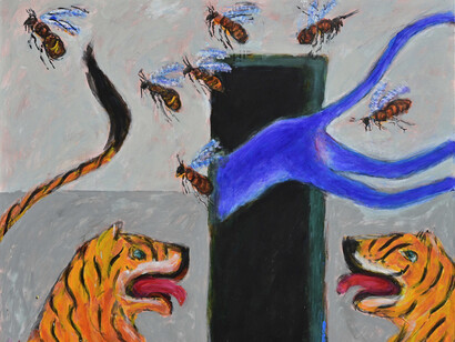 Amit Ambalal, No entry, 2026. Courtesy of Sakshi Gallery