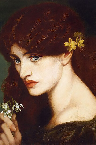 Blanzifiore, Snowdrops, 1880, Dante Gabriel Rossetti