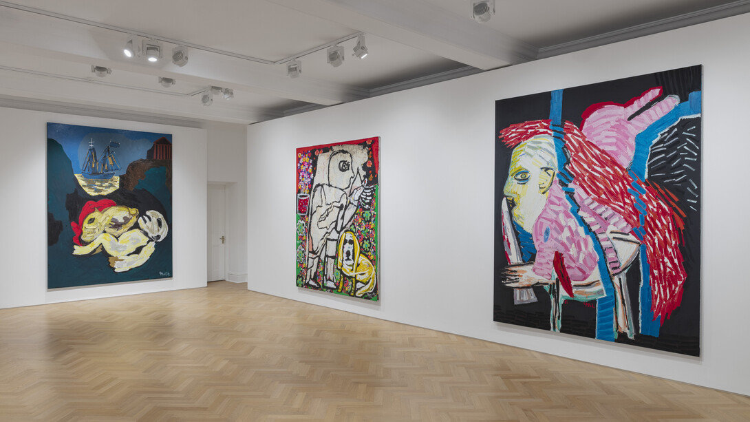 Karel Appel, Variations on a theme, exhibition view. Courtesy of Galerie Max Hetzler