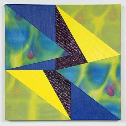 Nichole van Beek, Extrovert, 2014, acrylic on canvas, 15 x 15 inches. Courtesy of the artist and Jeff Bailey Gallery, New York