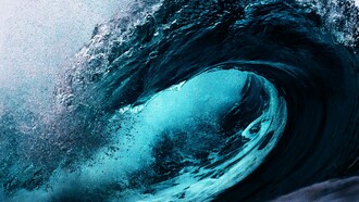 An ocean wave