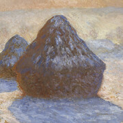 Claude Monet, Grainstack snow effect (detail), 1891. Courtesy of National Galleries of Scotland