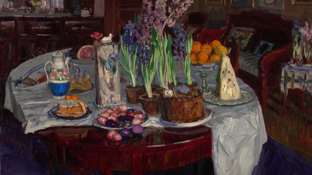 C.Y. Zhukovsky, Easter still life (detail), 1915. Courtesy of the New Tretyakov Gallery