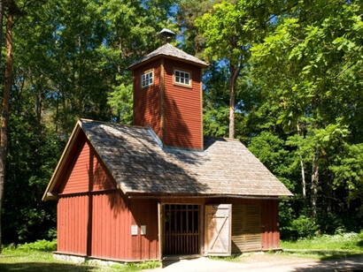 Orgmetsa fire village. Courtesy of Estonian Open Air Museum