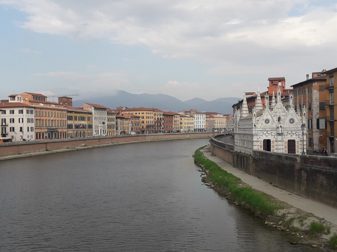 Le sponde pisane dell'Arno