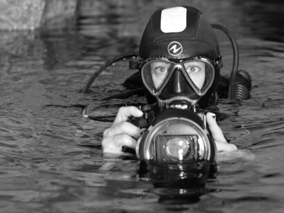 Leo Aymará saliendo del agua