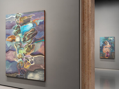 Michael Armitage, The promise of change, veduta della mostra. Cortesia di Punta della Dogana