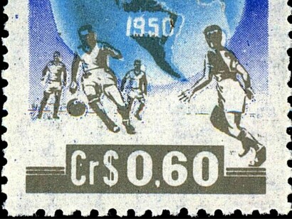 Brazil postage stamp - 1950 - Colnect 207795 - 4th Soccer World Cup - Rio de Janeiro