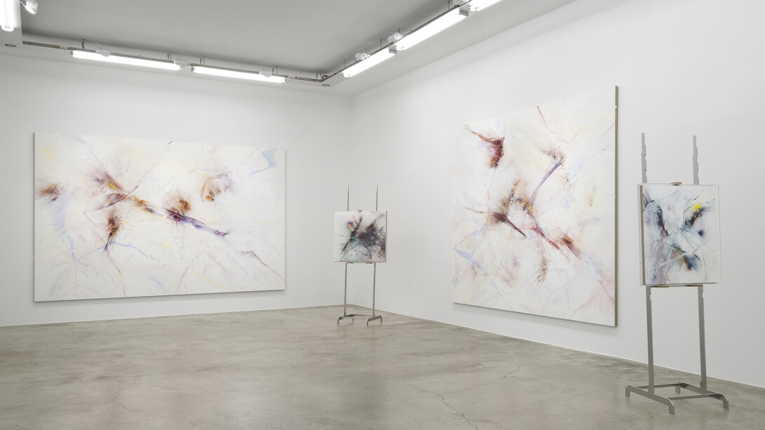 View of Thilo Heinzmann's exhibition What do you want me to bring you: I am going to town at Perrotin Paris, 2024. Photo: Claire Dorn. ©Thilo Heinzmann/Adagp, Paris, 2024. Courtesy of the artist and Perrotin