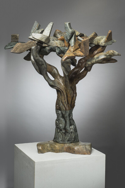 Abraham Anghik Ruben, Tree of life, 2023. Courtesy of Feheley Fine Arts
