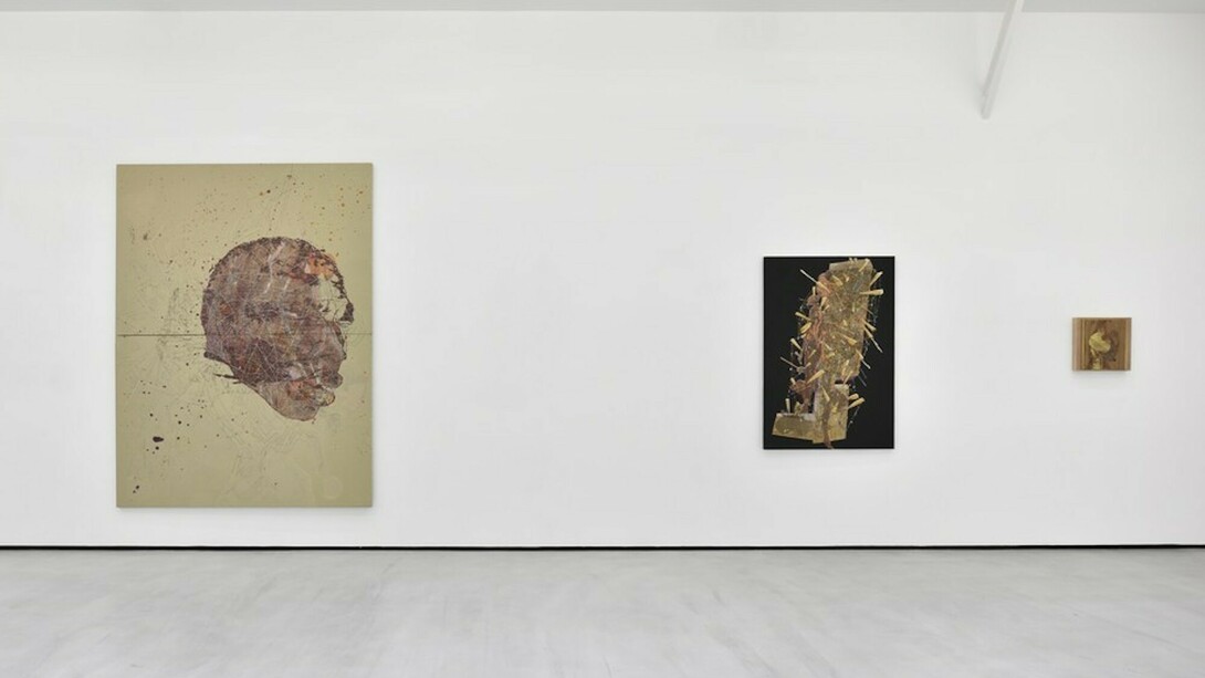 Sur vous je crache la peinture, Exhibition view. Courtesy of Galerie Christophe Gaillard