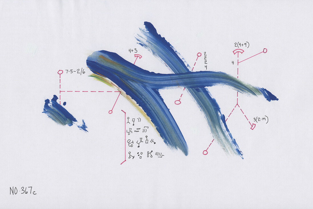 Anthony Braxton, Falling River Music (367c), 2004-present. Courtesy of Anthony Braxton and the Tri-Centric Foundation.