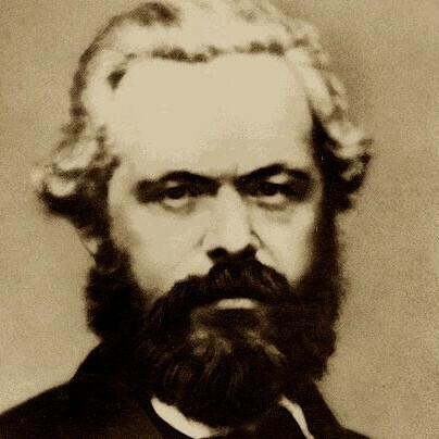 Karl Marx (1818-1883) a principios de los años sesenta del siglo XIX