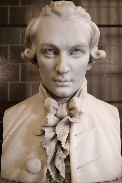 Gesualdo gatti, busto del giurista Gaetano Filangieri, 1893, Museo Filangieri, Napoli, Italia