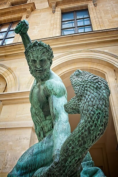 Eracle che combatte contro Acheloo, Museo del Louvre, Parigi, Francia