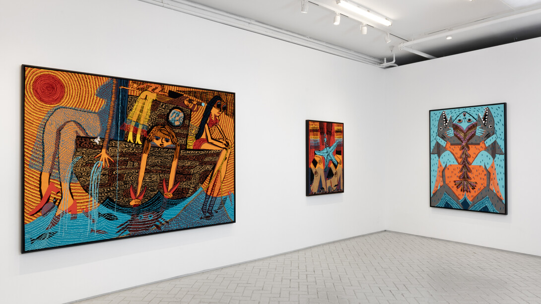 Summer Wheat, Touching the surface, exhibition view. Courtesy of Nazarian / Curcio