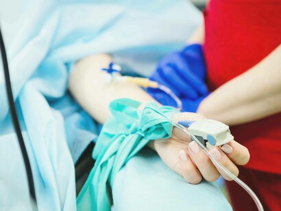 A patient about to have surgery to deal with their bout against their co-infections
