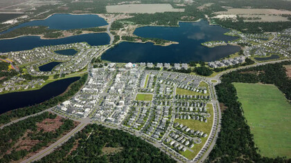 Babcock Ranch, in southern Florida, USA, is a sustainable community 