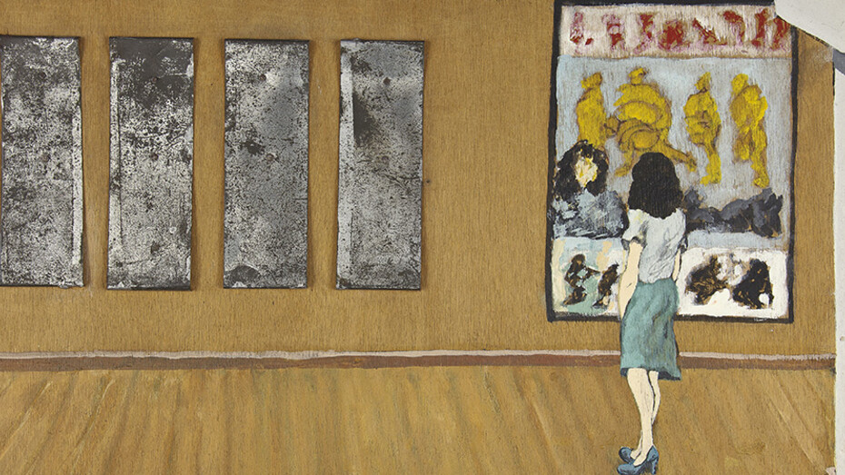 Jorge Varanda (Luanda, 1953 – Lisboa, 2008). Sem título, 1990. Tinta acrílica sobre contraplacado. 32 x 52 cm. Lisboa, Museu Calouste Gulbenkian – Coleção Moderna